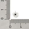 925 Sterling Silver Micro Pave Cubic Zirconia Pendants STER-Q002-02G-2