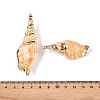 Natural Conch Shell Big Pendants SSHEL-N038-25-3