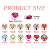 24Pcs 12 Style Glass Cabochon GLAA-TA0001-71-4