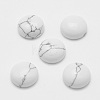 Synthetic Howlite Cabochons G-G759-W01-1