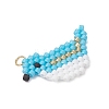 7Pcs Beaded Bird Charms PALLOY-MZ01172-4