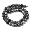 Natural Hawk's Eye Beads Strands G-L478-03-8mm-01-5