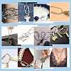 6Pcs 6 Styles 304 Stainless Steel Screw Carabiner Lock Charms STAS-UN0055-95-6