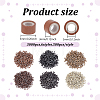 3000Pcs 6 Colors Lead Dreadlocks Beads Hair Decoration DIY-ME0001-69-2