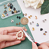 30Pcs 5 Colors Ion Plating(IP) Heart Shape 304 Stainless Steel Stud Earring Findings EJEW-DC0001-01-2