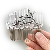 Natural Crystal Hair Combs PW-WGC6E88-14-1