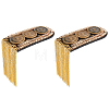 2Pcs Fashionable Alloy Tassel Epaulettes FIND-FH0005-42G-1