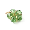 9Pcs Electroplate Glass Charms PALLOY-JF04759-4