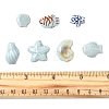 Glazed Porcelain Beads Strands PORC-FS0001-13-5