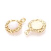 Natural White Shell Pendants KK-N287-03G-2