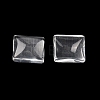 Transparent Glass Square Cabochons GGLA-S022-10mm-1