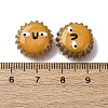Fuuny Baking Paint Glass Enamel Beads LAMP-Q045-01I-5