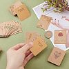 140Pcs 7 Style Paper Jewelry Display Cards CDIS-SC0001-05-3