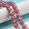 Dyed Natural White Jade Beads Strands G-F764-02D-2