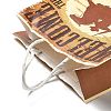 Cowboy Series Printed Kraft Paper Tote Bags ABAG-B006-02A-3