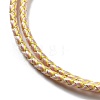 Polyester Cord Braided Necklace Makings MAK-L043-03G-30-2