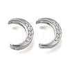 Brass Micro Pave Clear Cubic Zirconia Beads LS-CU-CBAC809-01P-1