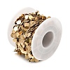 304 Stainless Steel Link Chains with Blank Disc Charms STAS-D391-02G-2