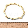 Brass Micro Pave Clear Cubic Zirconia Link Chain Bracelets for Women BJEW-H639-04G-7