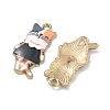 Printed Alloy Pendants ENAM-K076-36G-08-2