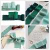 4 Rolls 4 Colors Polyester Raw Edged Ribbon OCOR-NB0001-81A-7