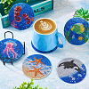 5D DIY Diamond Painting Cup Mat Kits DIY-TAC0021-09C-41