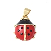 Brass Enamel Pendants KK-C089-05G-1