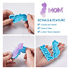 6Pcs 6 Style Mother's Day Theme DIY Pendants Silicone Molds DIY-BG0001-37-4