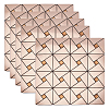 Square Mosaic Aluminum Plastic Self-Adhesive Wall Stickers DIY-WH0257-15B-1