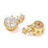 Brass Micro Pave Cubic Zirconia Fold Over Clasps KK-H526-14G-08-2