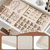 10Pcs 5 Styles Wood Covered with Velvet Jewelry Plates ODIS-NB0001-71-3