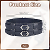 Vintage PU Leather & Alloy Viking Chain Belts for Men AJEW-WH0077-132A-2
