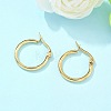 Ion Plating(IP) 304 Stainless Steel Hoop Earrings EJEW-N0016-11G-B-1