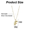 1Pc Initial Letter Brass Pendant Necklaces NJEW-YW0001-24F-2