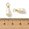 Natural Baroque Keshi Pearl Pendants PALLOY-JF05623-3