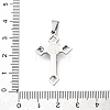 Non-Tarnish 304 Stainless Steel Pendants STAS-D087-02P-1-3