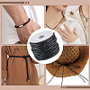 10M Round Braided Leather Cord WL-CL0001-41B-6