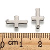 Tarnish Resistant Stainless Steel Tiny Cross Charms LS-STAS-Q168-07-3