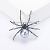 Spider with Plastic Pearl Pins PW-WG19805-01-1