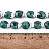 Handmade Gold Sand Lampwork Beads Strands LAMP-Q041-09C-4