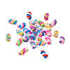 Craftdady 130Pcs 13 Colors Handmade Polymer Clay Charms CLAY-CD0001-10-8