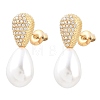 316L Surgical Stainless Steel Micro Pave Cubic Zirconia Stud Earrings for Women SA-CBA2DC8-03G-2