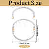 2Pcs Aluminum Purse Handle Frames PURS-BBC0001-11B-2