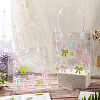 Rectangle Transparent Printed PVC Plastic Gift Tote Bags ABAG-TADJ0002-002E-5