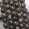 Natural Fluorescent Syenite Rock(Glow under UV Light) Beads Strands GG-NH0012-A01-10mm-1