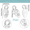 10Pcs Alloy Pinch Bails FIND-BBC0005-20-2