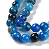 Natural Striped Agate/Banded Agate Beads Strands G-Z060-A01-B25-4