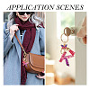 Alloy Resin Butterfly Keychains KEYC-TADJ0002-02G-K-7