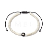 Adjustable Nylon Cord Braided Bead Bracelets for Men BJEW-JB11295-02-2