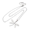 Dragonfly 304 Stainless Steel Pendant Necklaces NJEW-H059-05P-4